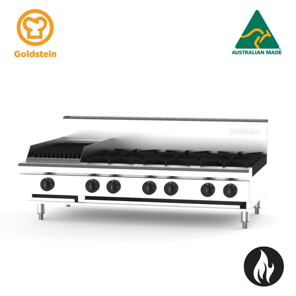 GOLDSTEIN Cooktop 6 burners, 305 x 510 BBQ