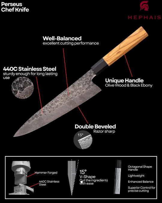 PERSEUS SERIES CHEF KNIFE 220MM