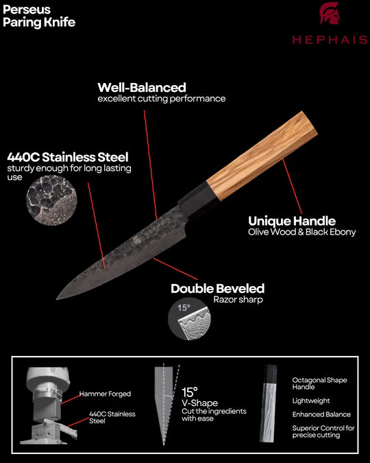 PERSEUS SERIES PARING KNIFE 140MM