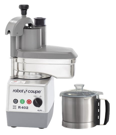 Robot Coupe R 402 - Food Processor - 4.5L Stainless Bowl -  4 Discs
