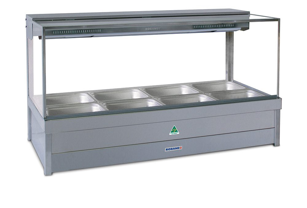 Roband S24 SQUARE GLASS FOOD BAR WITH 65MM PANS