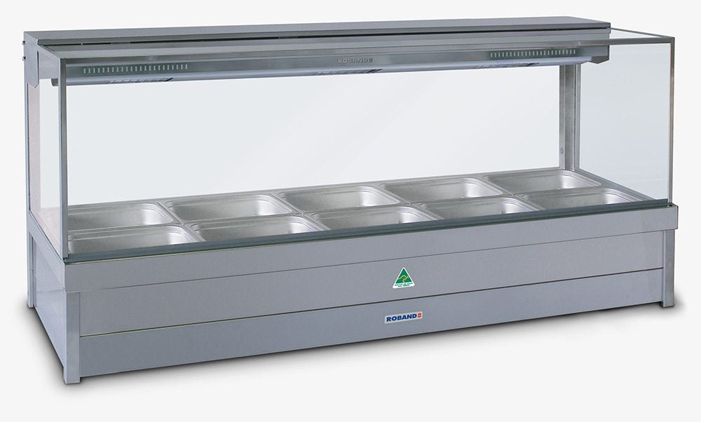 Roband S25 SQUARE GLASS FOOD BAR WITH 65MM PANS