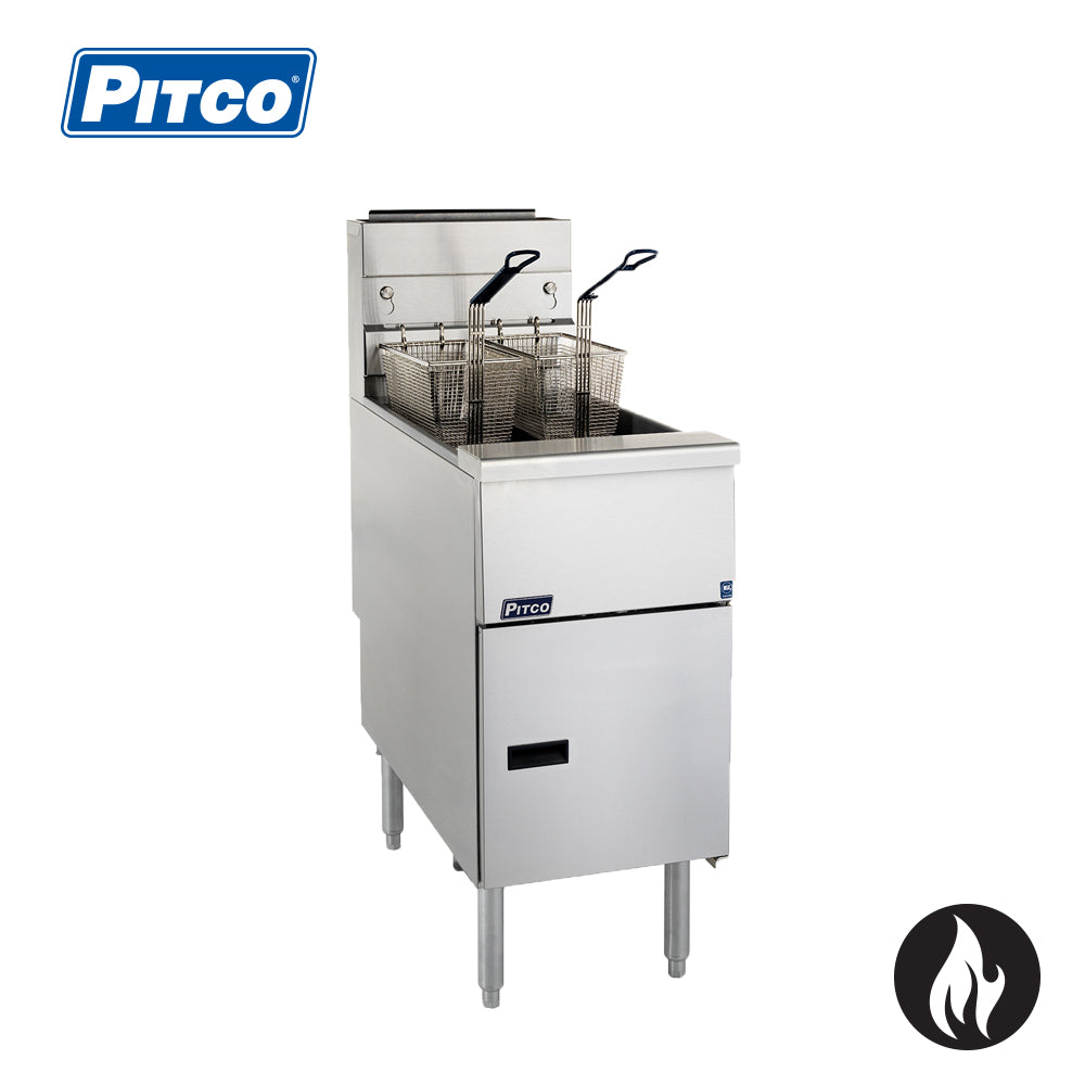 PITCO Single Pan Gas Fryer 2 Basket (Filter Ready)