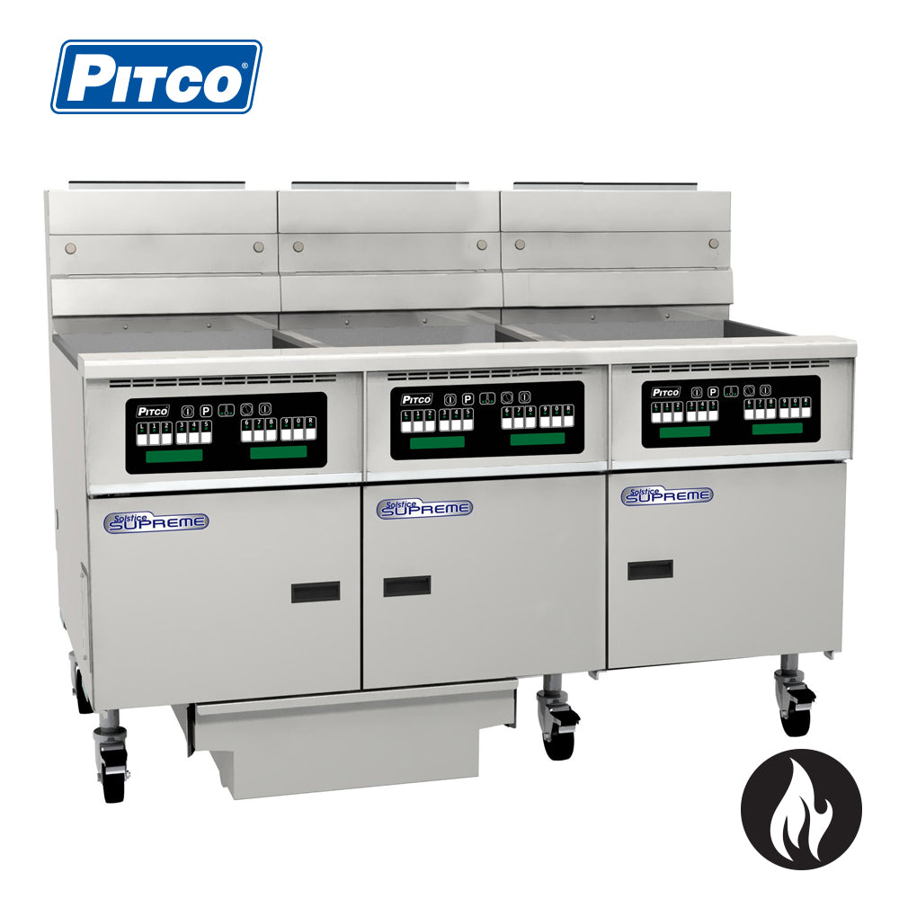 PITCO Solstice Filter Fryer 3 bank 9 Basket (Computer Controller)