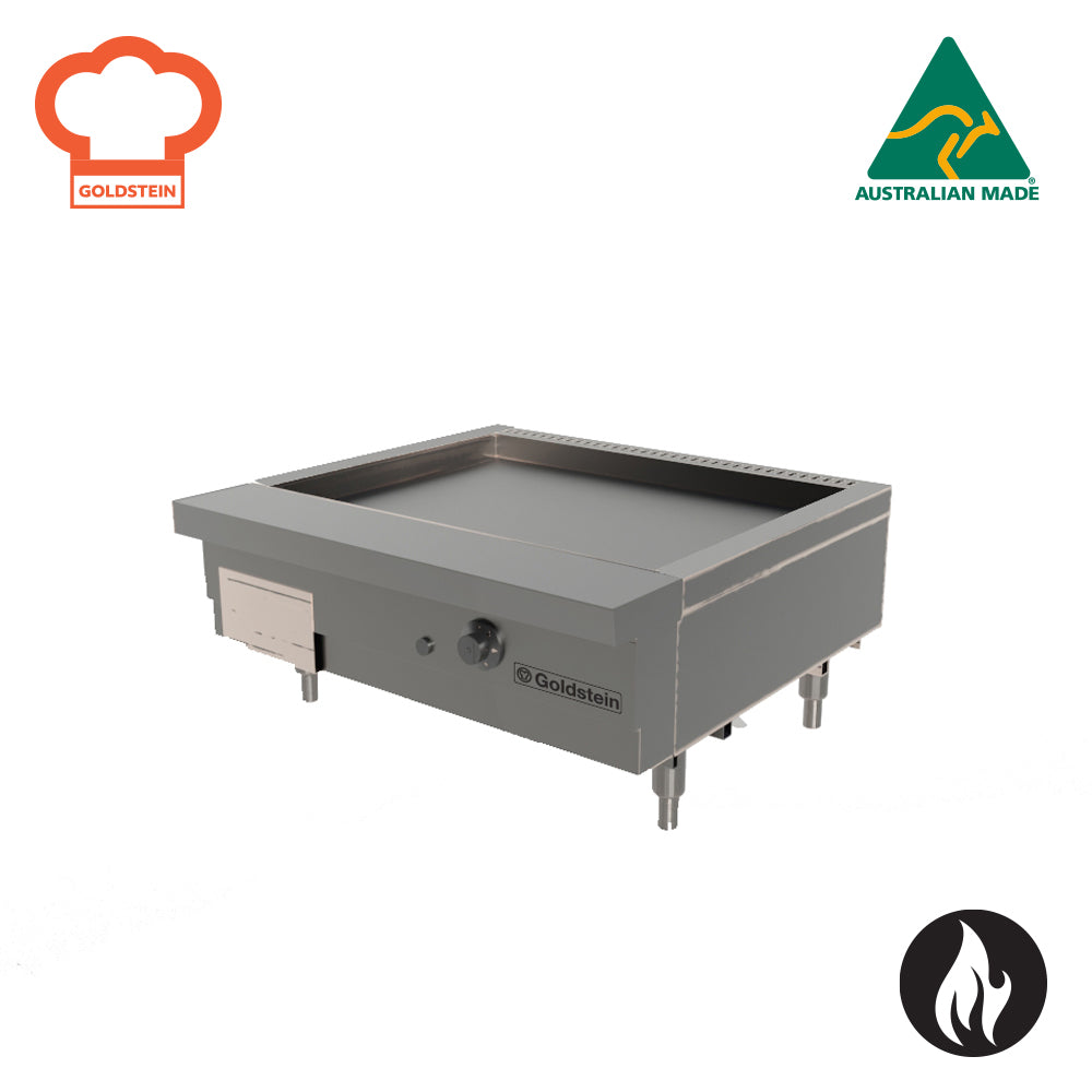 GOLDSTEIN Teppanyaki Plate one heavy cast iron ring burner plate size 665 x 420 x 20 mm