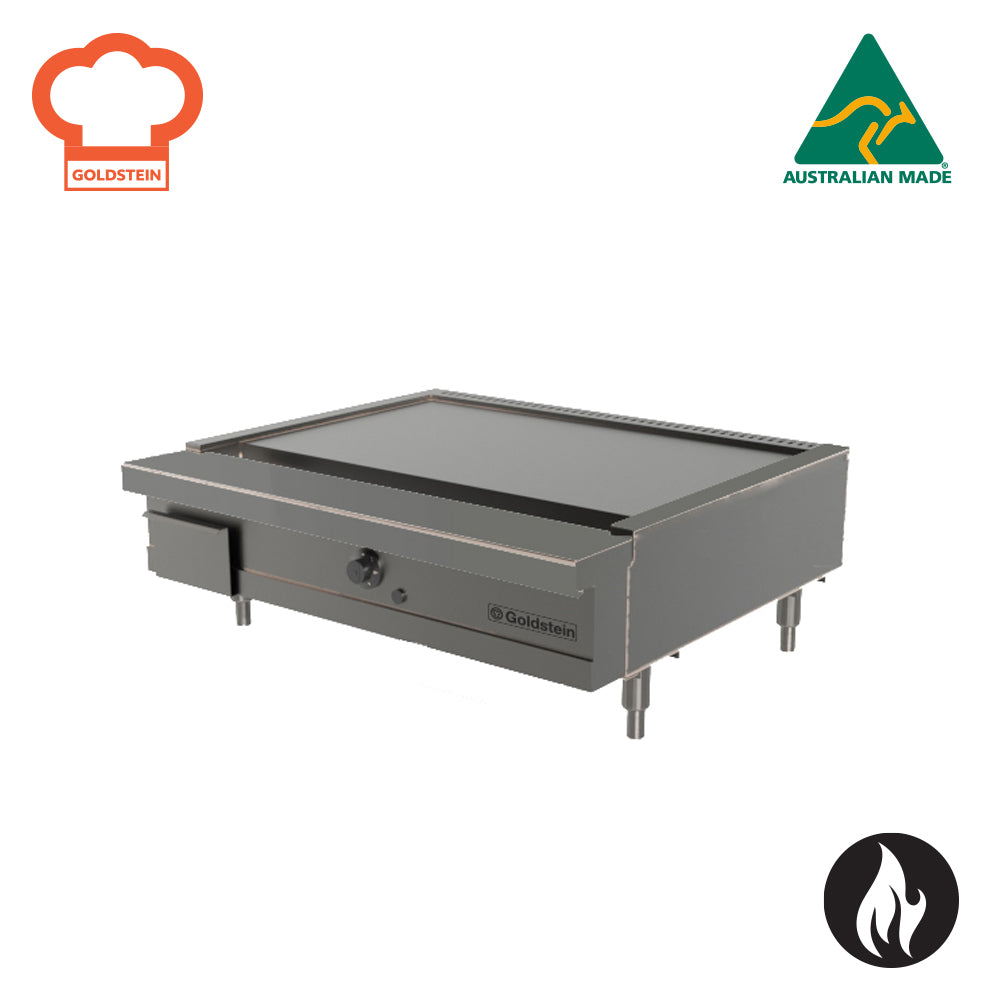 GOLDSTEIN Teppanyaki Plate one heavy cast iron ring burner plate size 837 x 524 x 20 mm