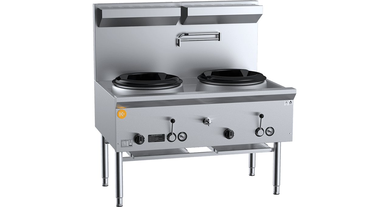 Two Hole Deluxe Waterless Wok Table