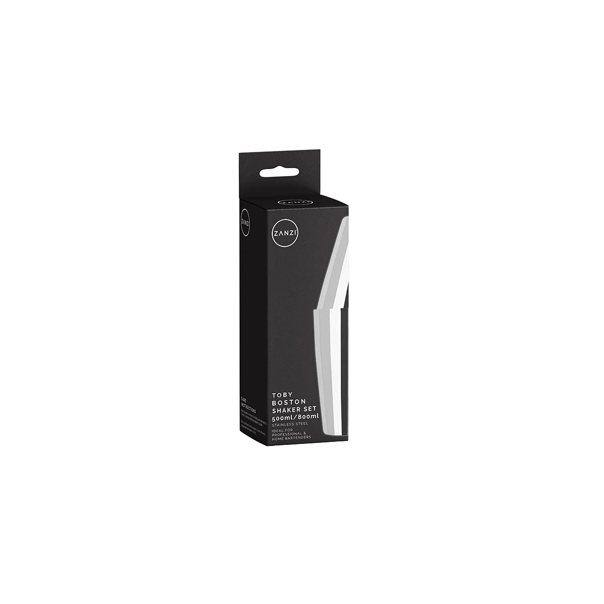 ZANZI TOBY BOSTON SHAKER SET S/STEEL