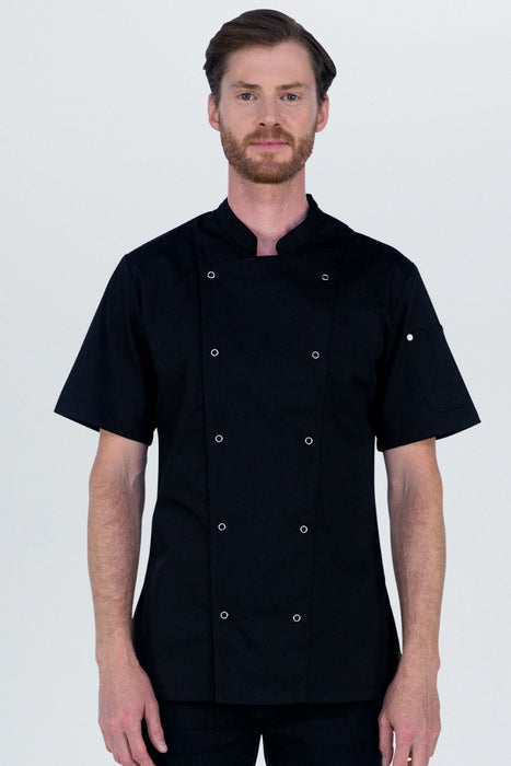 Aussie Chef Alex Press Stud Jacket Black