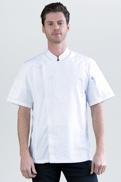 Aussie Chef Alex Zipper Jacket White