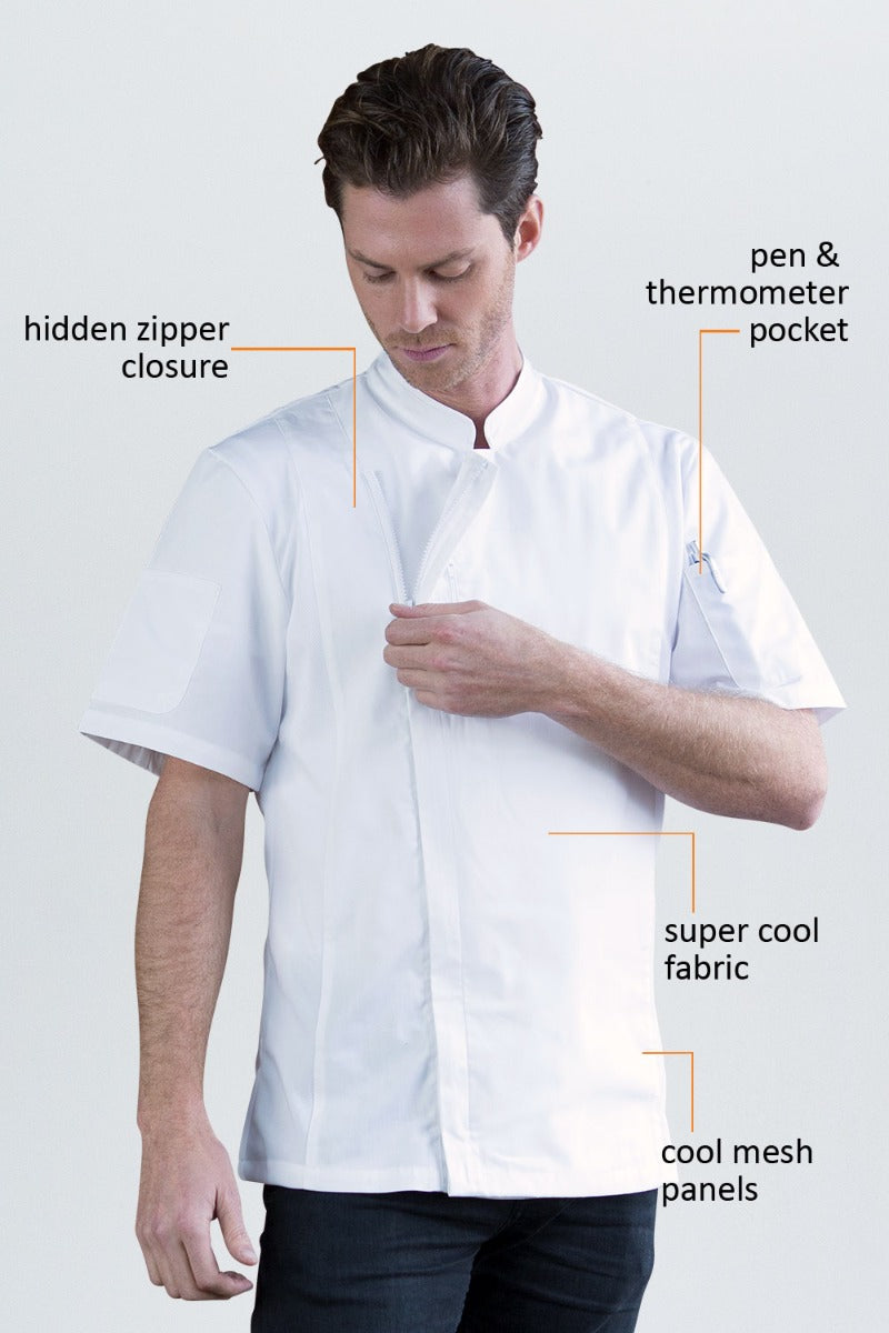 Alex Zipper Jacket White | Perfect Unisex Jacket