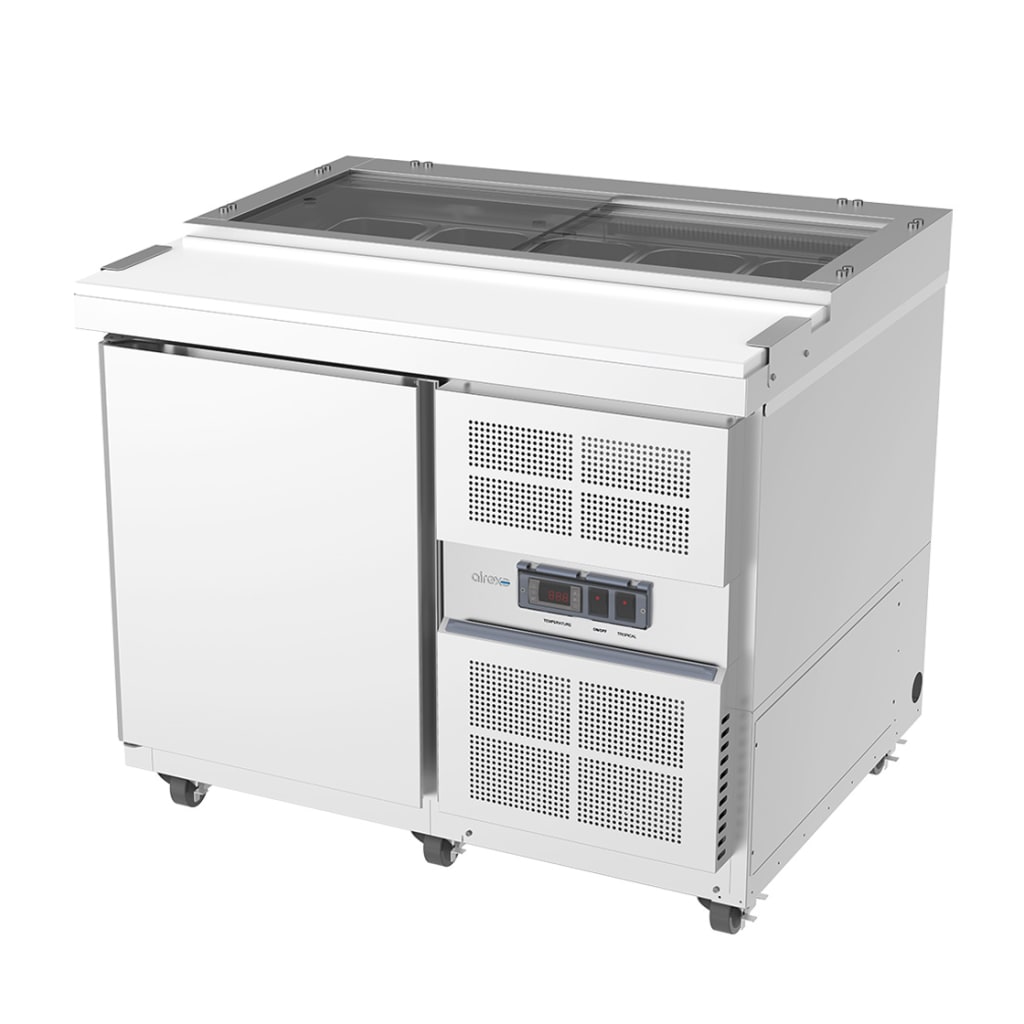 Airex 1 x Solid Door Capacity - 5 x 1/3 GN, 100mm deep pans