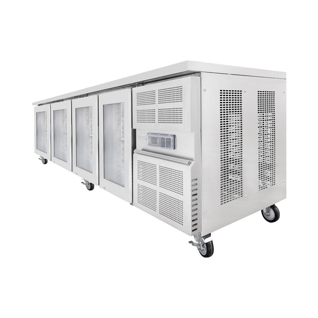Airex 4 x Glass Doors, 1/1 GN Refrigerator Net Capacity - 368 Litres