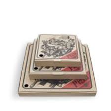 Pizza Box 11 inch Kraft - Printed Graphic