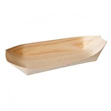 Bio-wood Oval Boat 4 Inch (50/pk)