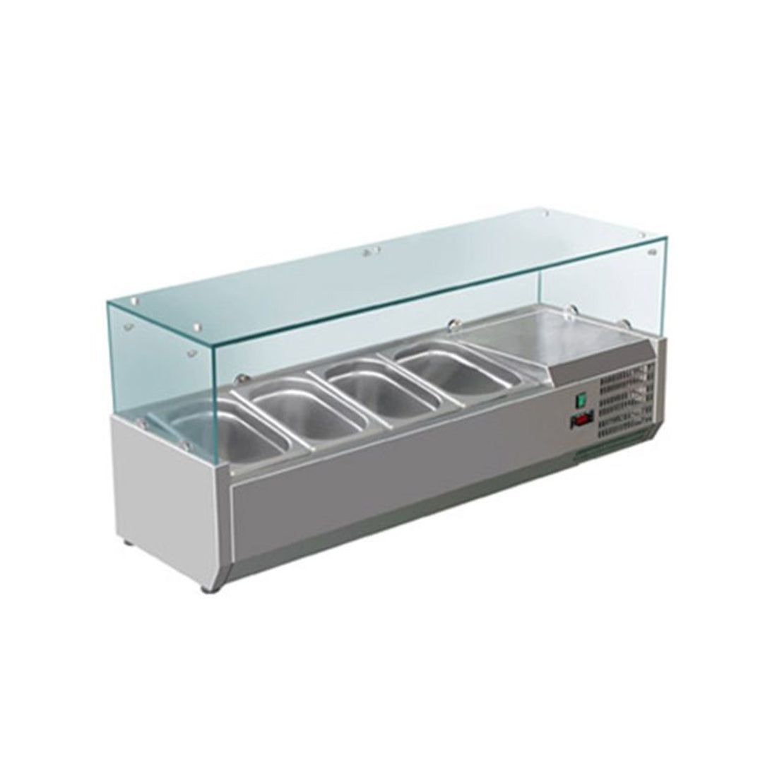 FED-X Flat Glass Salad Bench