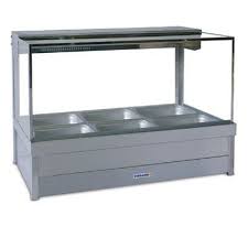 Roband S23 SQUARE GLASS FOOD BAR WITH 65MM PANS