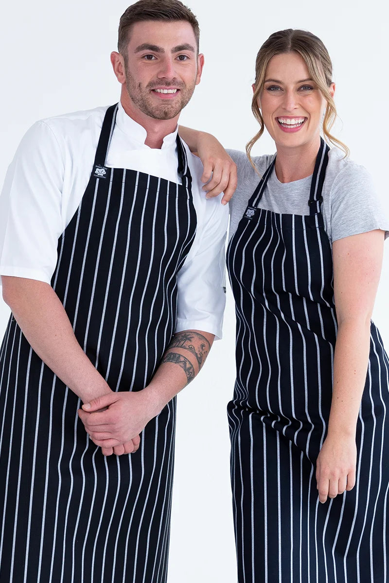 Aussie Chef London Bib Apron Black/White