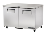 TRUE Under Counter, 2  Solid Door Fridge Under