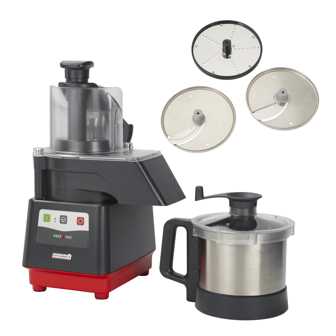 Dito Sama PREP4YOU Combination Cutter/Slicer 1 Speed 3.6L Stainless Steel Bowl P4U-PS301S3