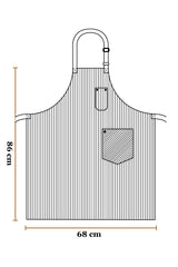 Aussie Chef Paris Bib Apron Navy