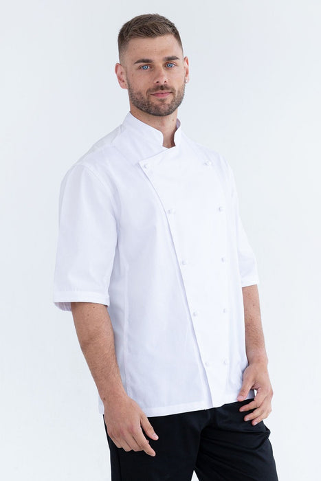 ProCool Chef Jacket White Short Sleeve with Mesh