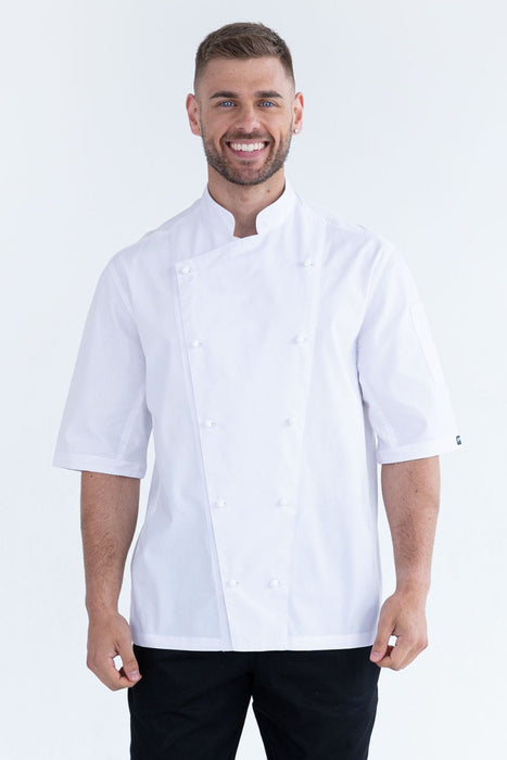 ProCool Chef Jacket White Short Sleeve with Mesh