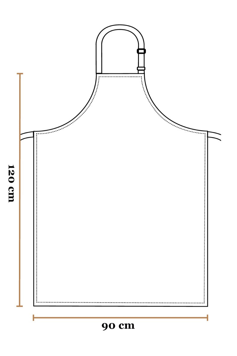 Aussie Chef Black PVC Bib Apron