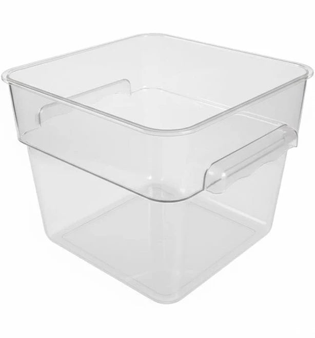 Safco 17Lt Square Storage Container  Clear