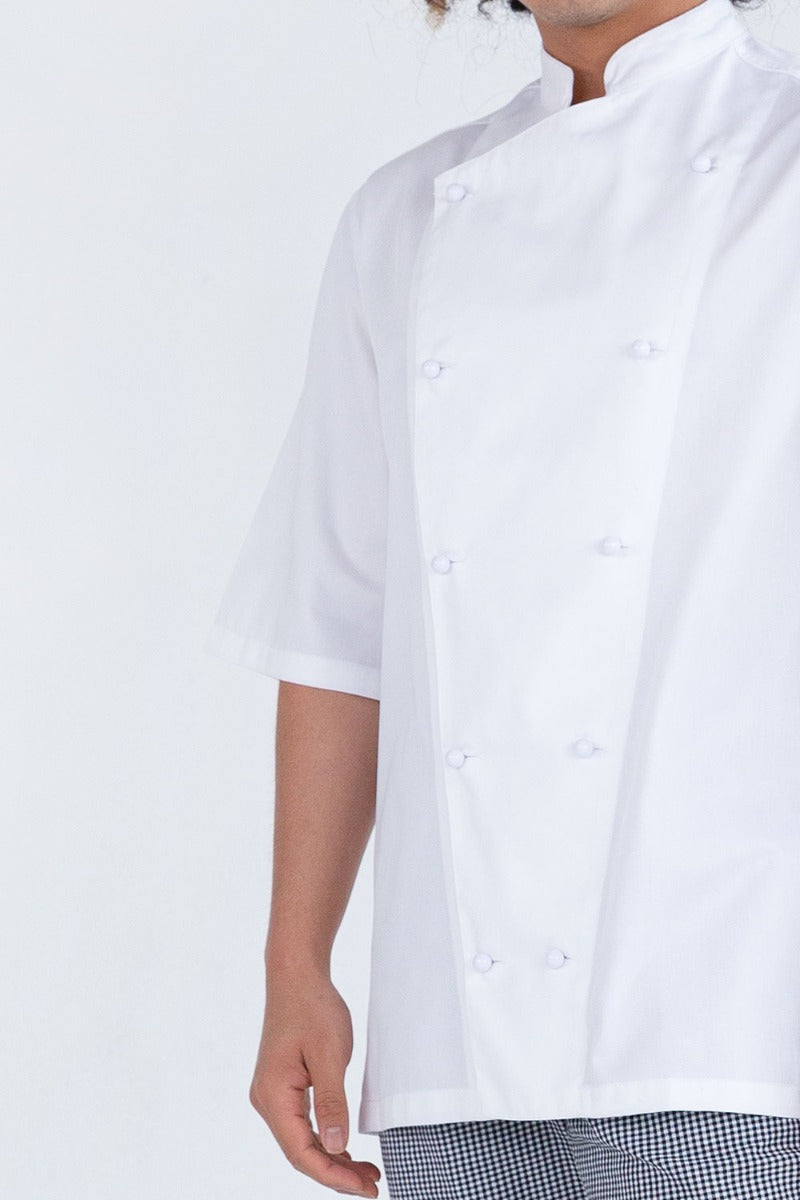 Prochef Jacket White Short Sleeve | Classic Style