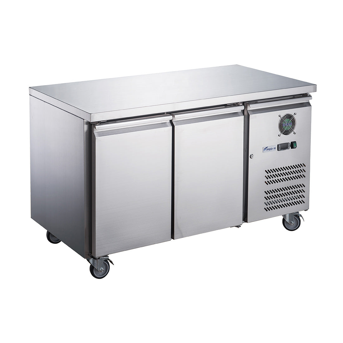 FED-X S/S Two Door Bench Fridge