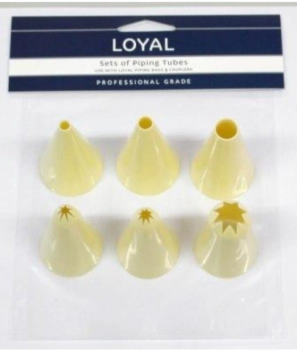 LOYAL Asst Piping Tube 6Pc (3,5,11mm Plain and Star)