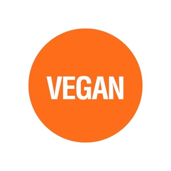 24Mm Food Advisory Label - Vegan 1000/Roll