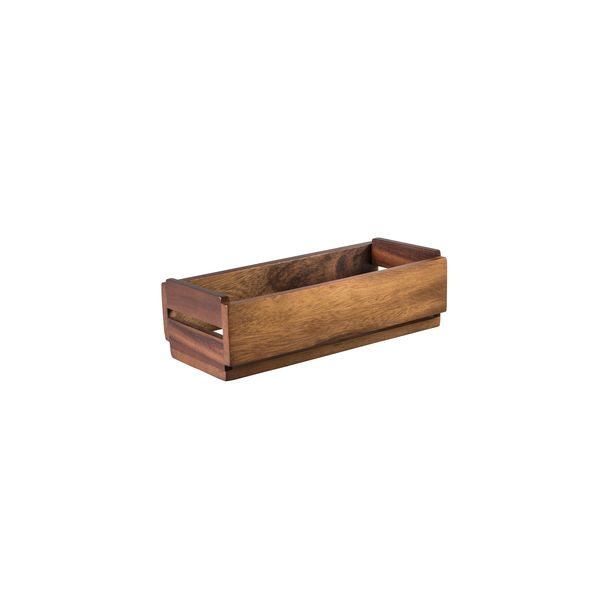 Moda Mini Crate Acacia Wood 270mmx120mmx75mm