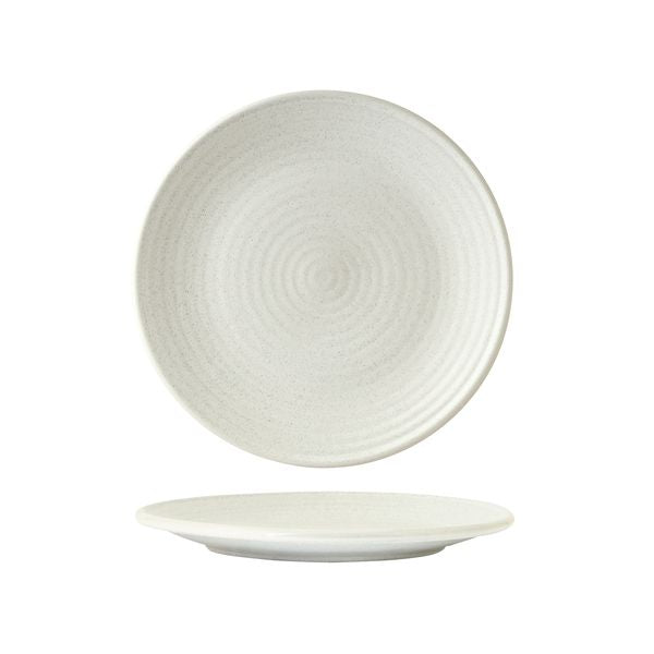 Zuma Frost Round Plate 210mm - Ribbed