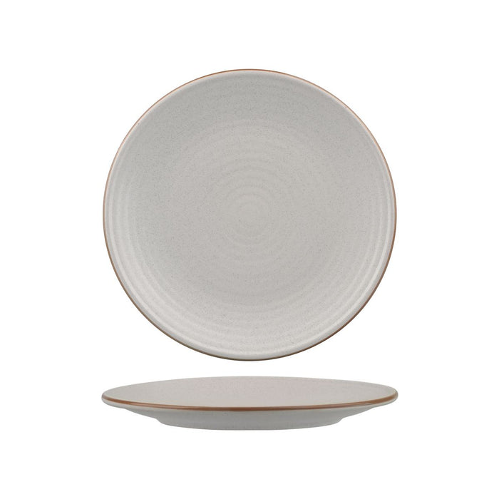 Zuma Mineral Round Plate 210mm - Ribbed