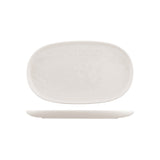 Moda Porcelain Snow Oval Coupe Plate