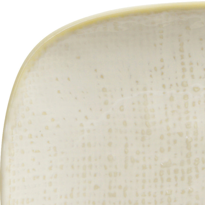 Luzerne Reactive White Linen Oblong Plate