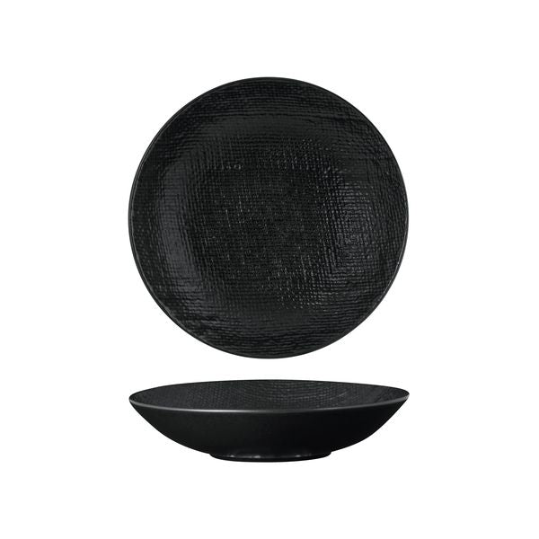 Luzerne Black Linen Share Bowl