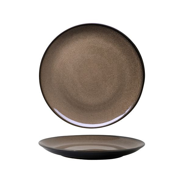 Luzerne Rustic Chestnut Round Coupe Plate 265mm