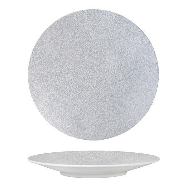 Luzerne Zen Grey Web Round Coupe Plate 310mm
