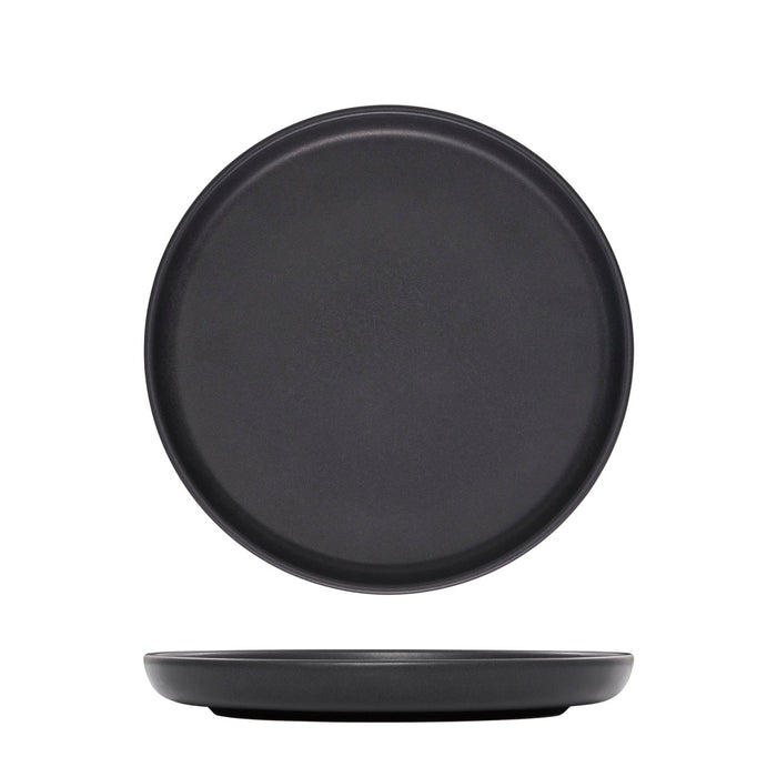 Eclipse Uno Black Round Plate