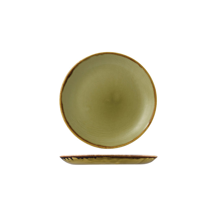 Dudson Harvest Green Round Coupe Plate