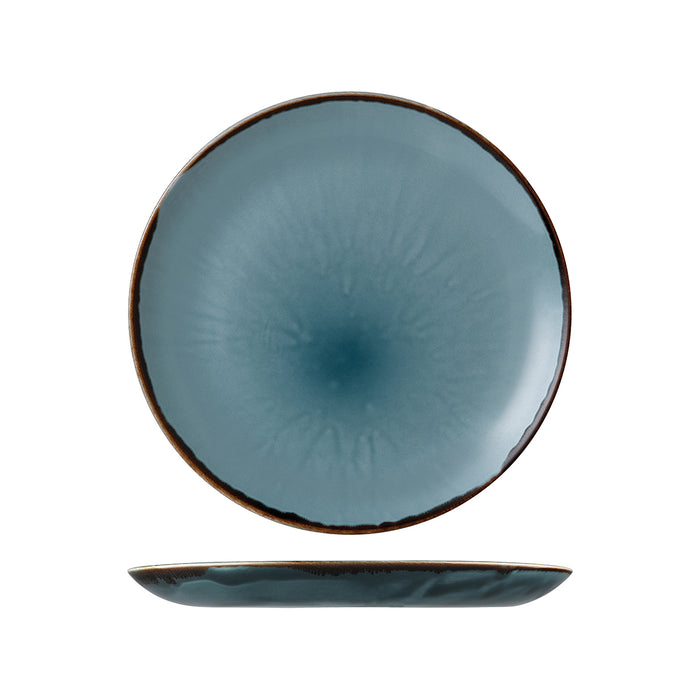 Dudson Harvest Blue Round Coupe Plate