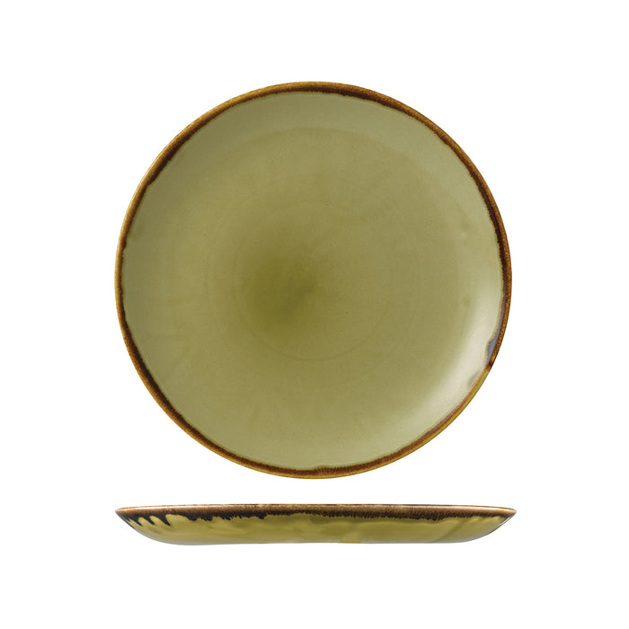 Dudson Harvest Green Round Coupe Plate