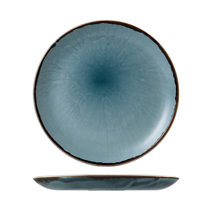 Dudson Harvest Blue Round Coupe Plate