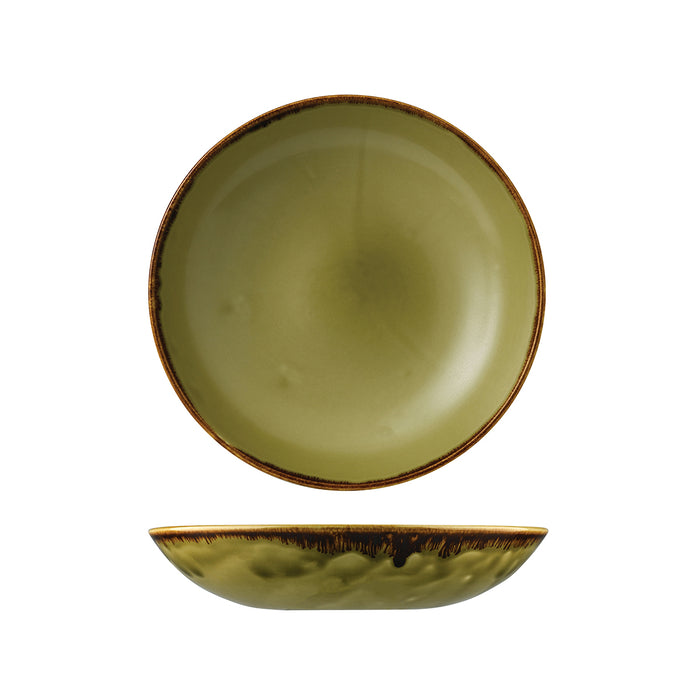 Dudson Harvest Green Round Coupe Bowl