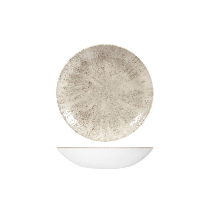 Agate Grey Stone Round Coupe Bowl