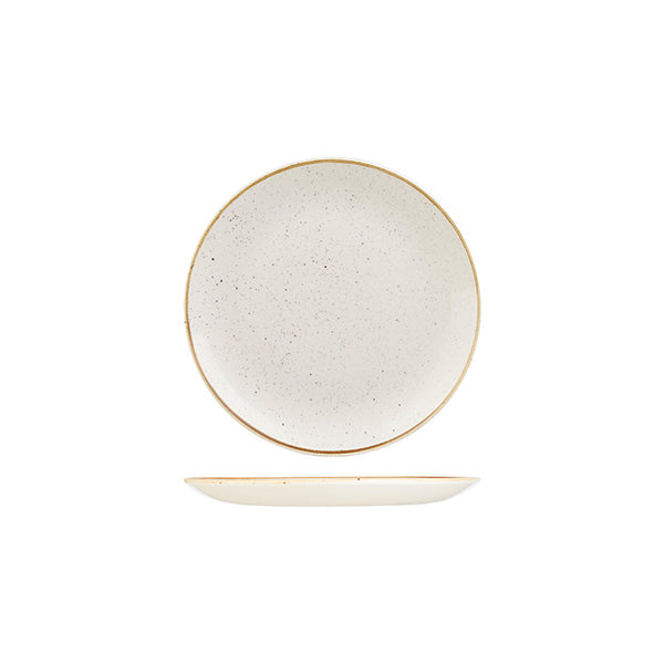 Churchill Stonecast Barley White Round Coupe Plate