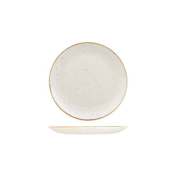 Churchill Stonecast Barley White Round Coupe Plate